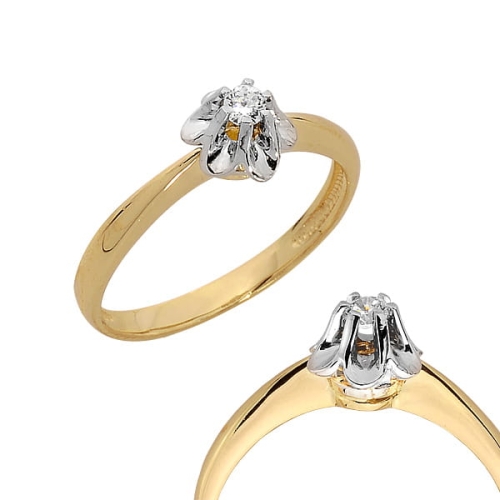 Pierścionek z brylantem